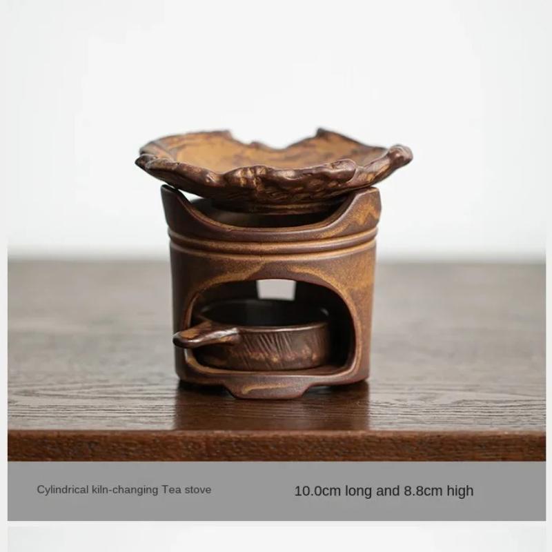 Retro Tebrännare Arombrännare Ljusstake Te Doftspridare Teugn Keramik Hantverk Konst Heminredning
