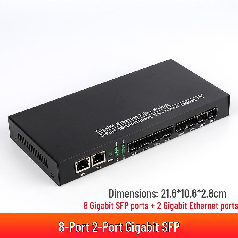 Gigabit Fiber SFP Transceiver: 1 Electric & 1 Optical Port Fiber Switch Module