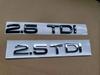 QR1 1X Chrome glossy black ABS 2.5 TDI Car Body Rear Trunk Emblem Badge Sticker for m1 Accessories