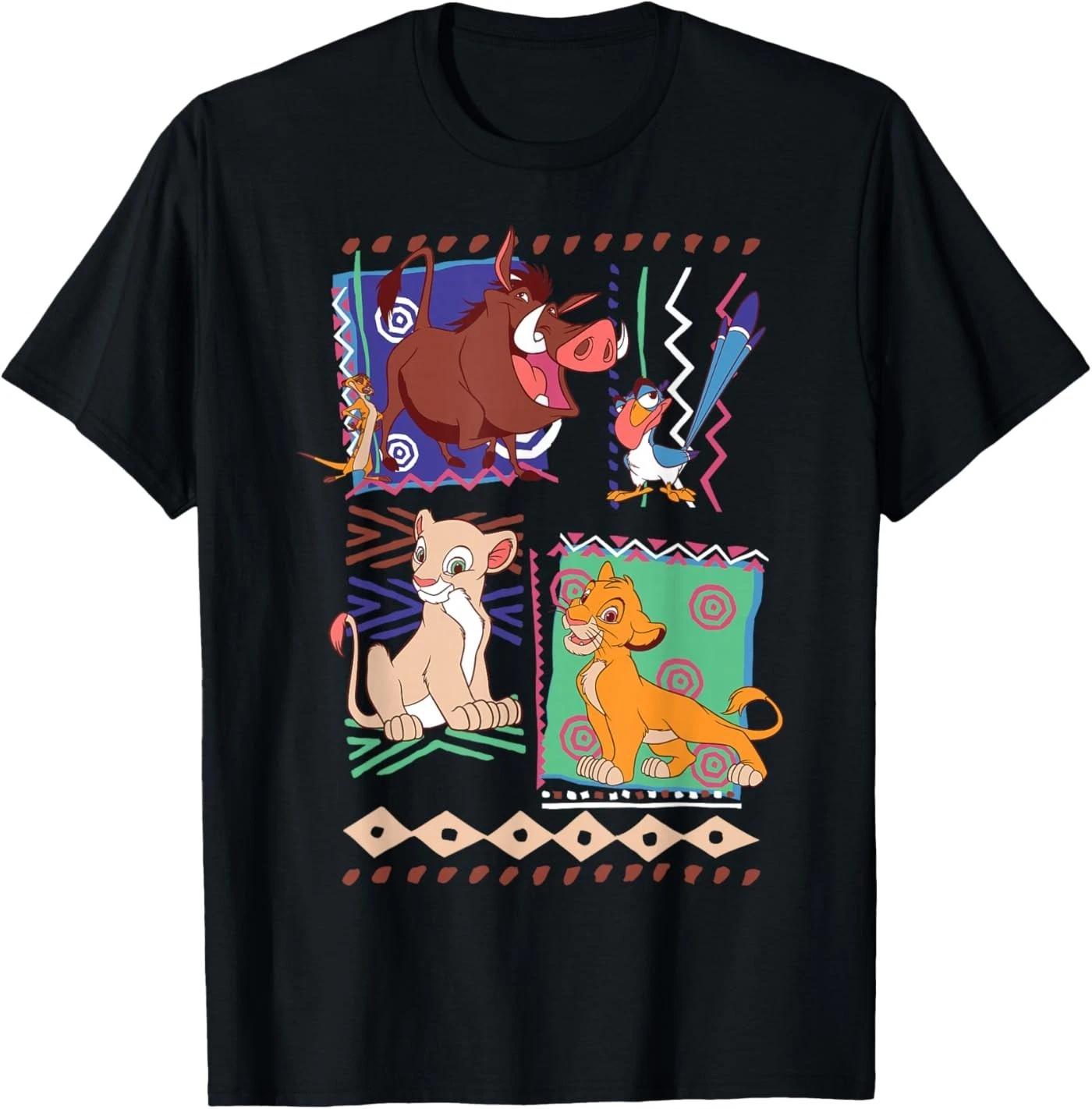 Lion King Simba and Timon Graphic T-Shirt S