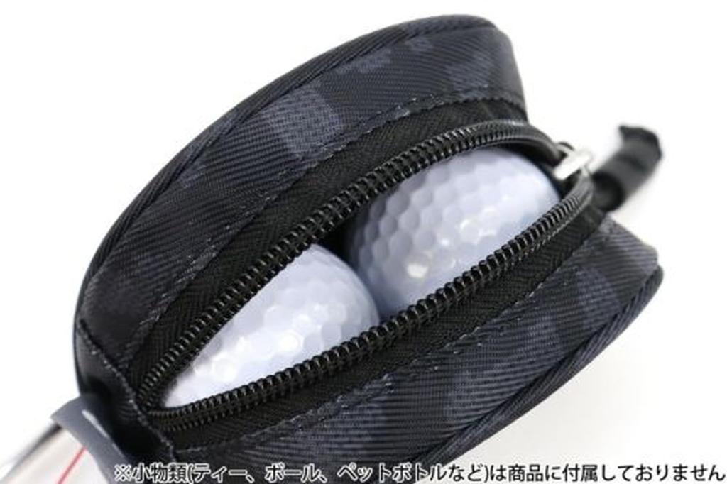 New Balance Golf Ball Holder [Leopard Print Double Check] (Holds 2 Balls) / 012-5184511 010_Black FR