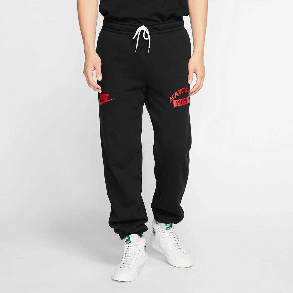 Nike X Stanger Things Upside Down Pants Black/University Red Men Streetwear CQ3656-010