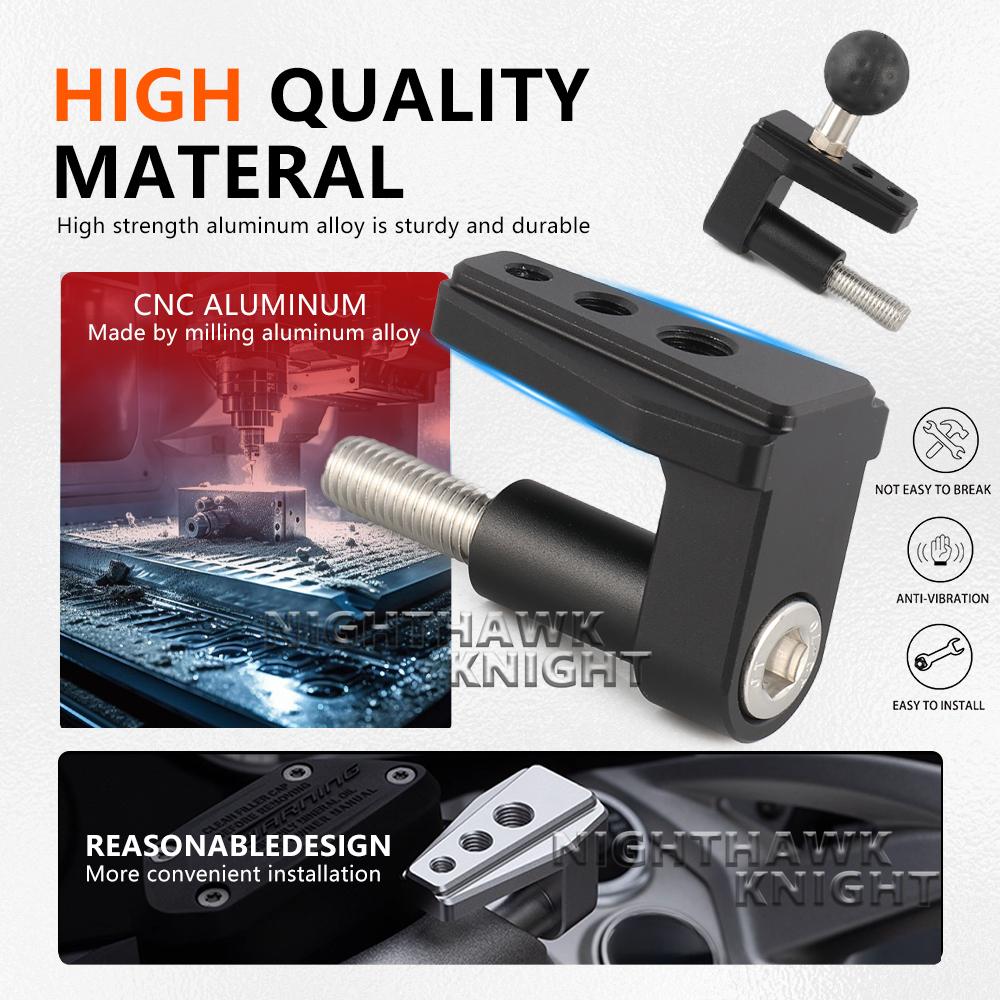 For BMW K1600GT K1600B K1600GTL R1250RT 1250 RT Motorcycle Driving Recorder Bracket Navigation Ball Head Extension Rod GPS Mount