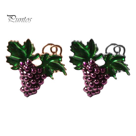 2Pcs Napkin Ring Refreshing Fine Workmanship Dining Table Supplies Summer Purple Grape Napkin Holder for Party
