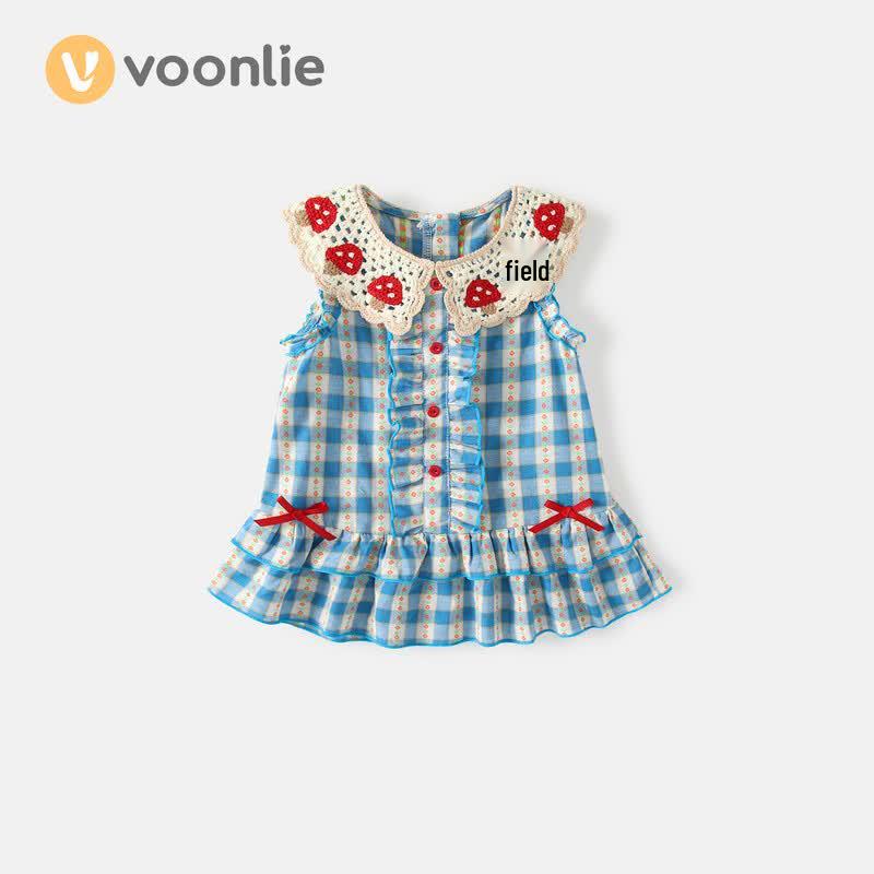 VOONLIE Girls  Summer Princess Vest Dress M