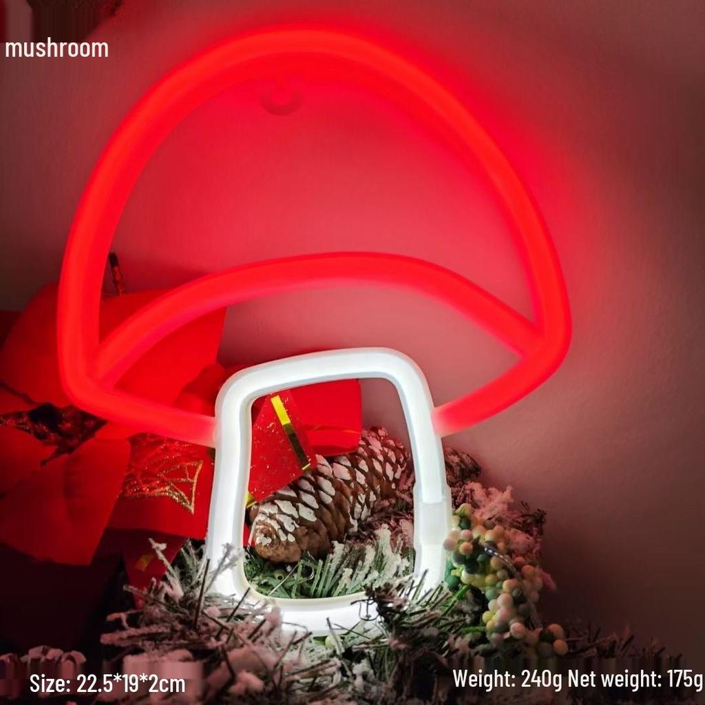 LED Neon Decorative Lights: Cloud, Lightning, Musical Notes, Moon, Bat