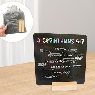 52 Kartiček s Písmy Kartičky s Biblickými Verši se Stojanem Mini Kartičky s Písmy Inspirační Modlitební Kartičky Aktivity Katolické Církve Kartičky pro Křesťanské Ženy Děti