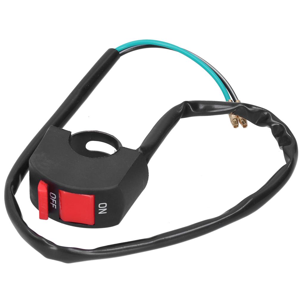 Motorcycle Handlebar Light Switch ON OFF Button Waterproof for ATV UTV Scooter 7 8in