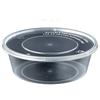 Chu Rong Round Transparent Plastic Food Containers with Lids