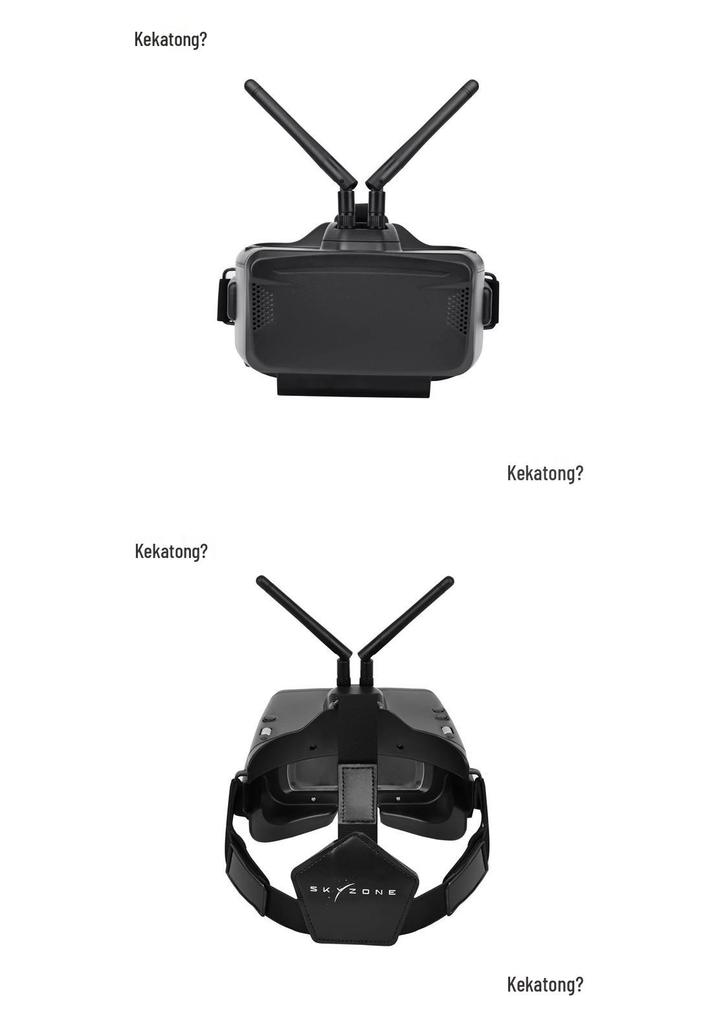 Skyzone VR-CBX-V04 FPV Goggles with 2.4G Analog Video Transmission and Drone Camera Compatibility