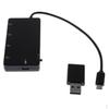 Micro USB OTG Hub, Male To Female + 4 Ports Power Charging Cable with