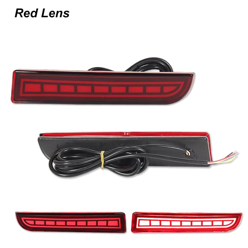 LED Bumper Reflector Lights For Mitsubishi Lancer Evo Evolution ASX Outlander Sport RVR Dynamic Turn Signal Rear Tail Brake Lamp