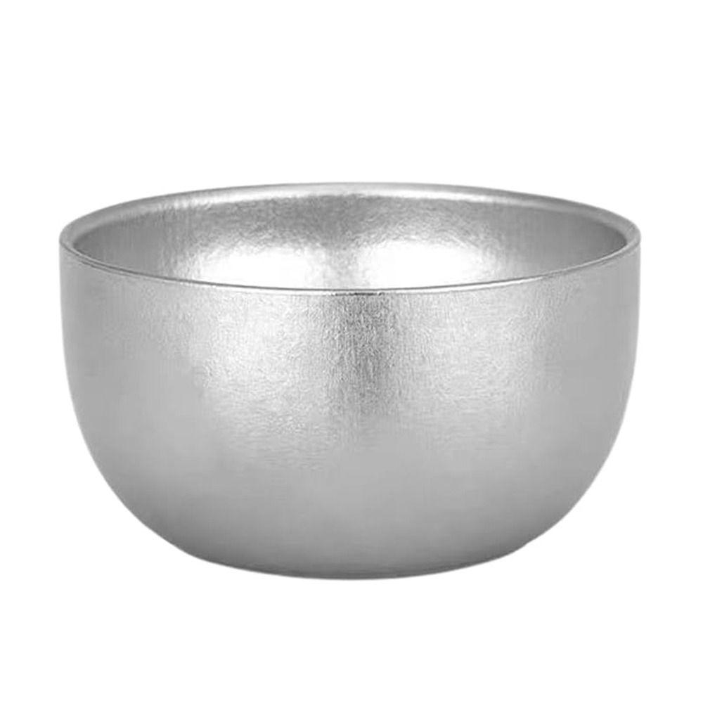 

Double Layer Kung Fu Tea Cup 45ml Width Mouth Cup Non-slip Titanium Teacup Outdoor срібний