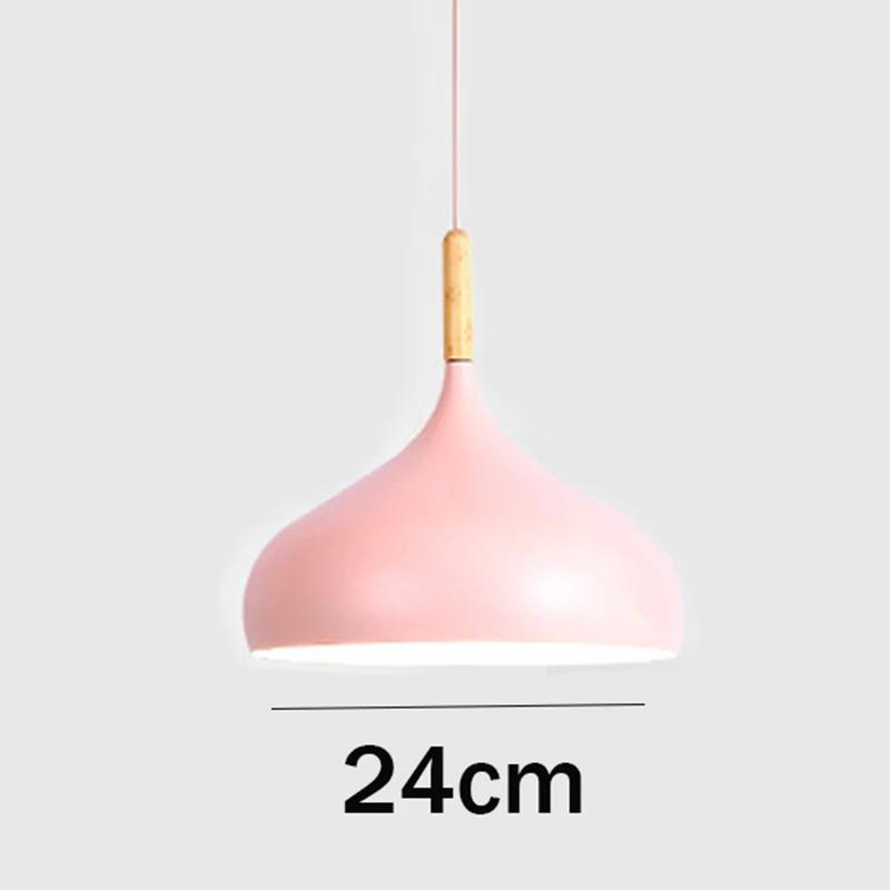 Iron Pendant Light Dia 26cm Colorful Restaurant Kitchen Home Ceiling Lamp Vintage Hanging Light Lampshade Decorative Lamps Ce