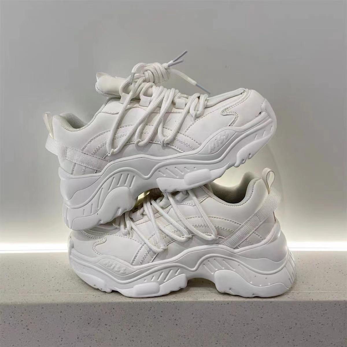 Роскошные туфли женские дизайнерские кроссовки на платформе белые черные туфли на платформе для женщин женская повседневная обувь Zapatillas Chunky Mujer 36 белый 3539₽