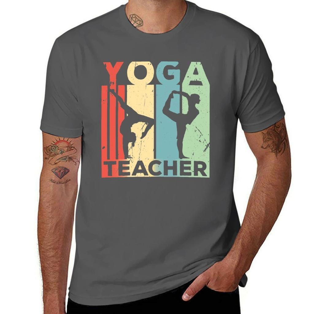 Yoga Teacher Vintage Retro TShirt t shirt for man cotton t shirt man TShirt