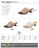 Internet Celebrities Weave Low-heeled Foreign Trade Sandals Summer New Square Head One Word Women's Drag Korean Version of Fashion Slippers