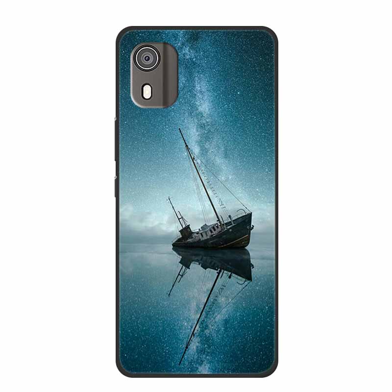 Case For Nokia C02 Luxury Soft Silicone TPU Black Phone Cover for Nokia C02 C 02 NokiaC02 Funda Lovely Shockproof Bumper Coque