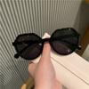 New sunglasses women's tide anti-ultraviolet ins street shooting retro sunglasses big face thin sunglasses