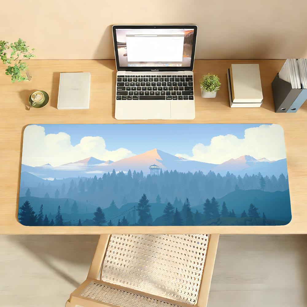 Game F-Firewatch Mouse Pad Anti Slip Rubber Edge Locked Thickened Laptop Gaming Desk Mat