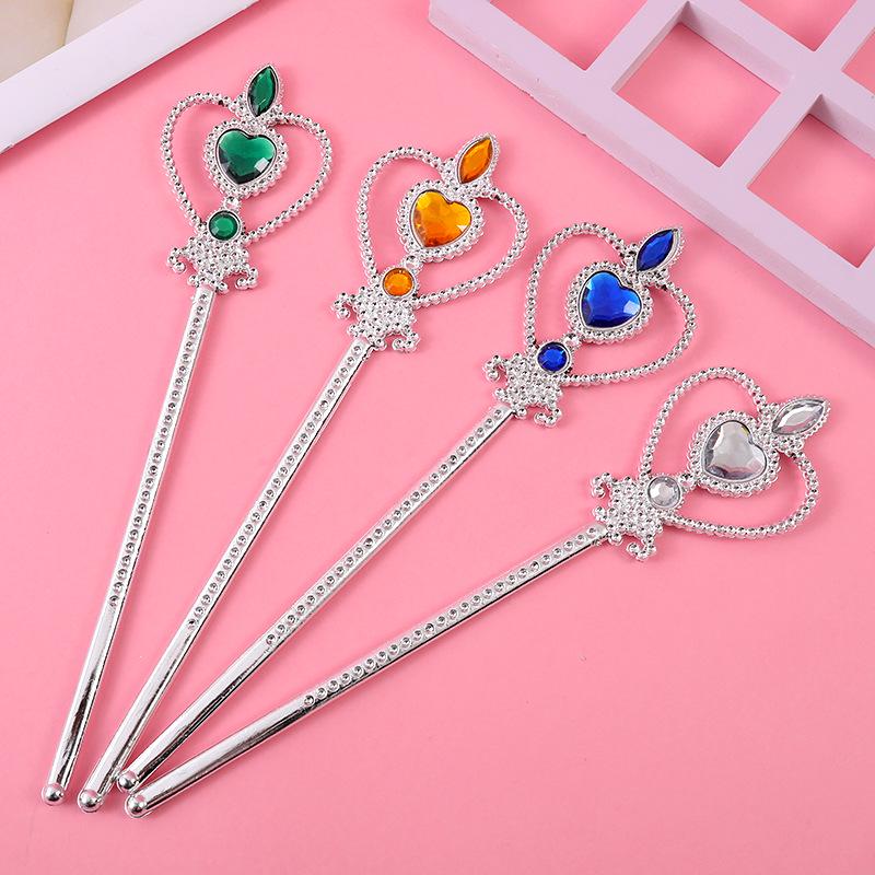 Children's Princess Costume: Gem Crown, Magic Wand, Headdress, and Fairy Headband Set