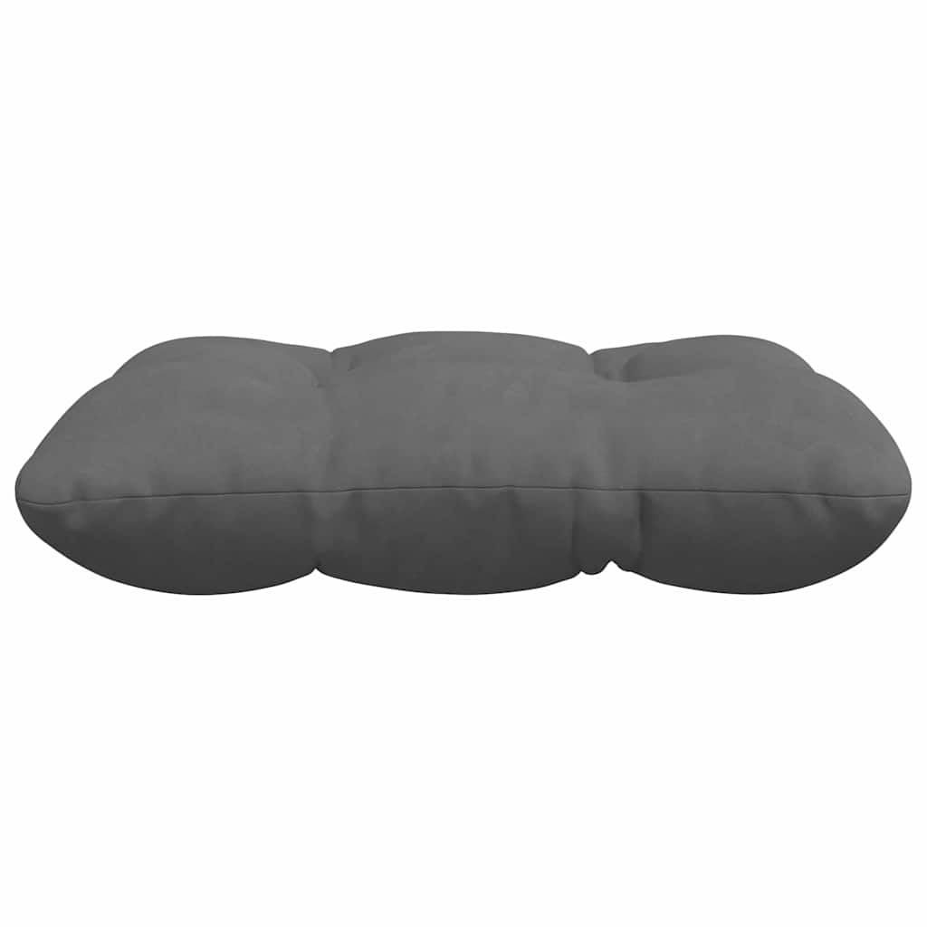 Seat Cushions 4 Pcs Dark Grey 40 X 40 Cm Microfiber Fabric
