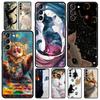 Cute Cat Phone Case for Samsung Galaxy S26 S25 S24 S23 S22 S20 S21 FE Ultra S25 Edge Plus 5G Soft TPU Cover Fundas Capas Bags