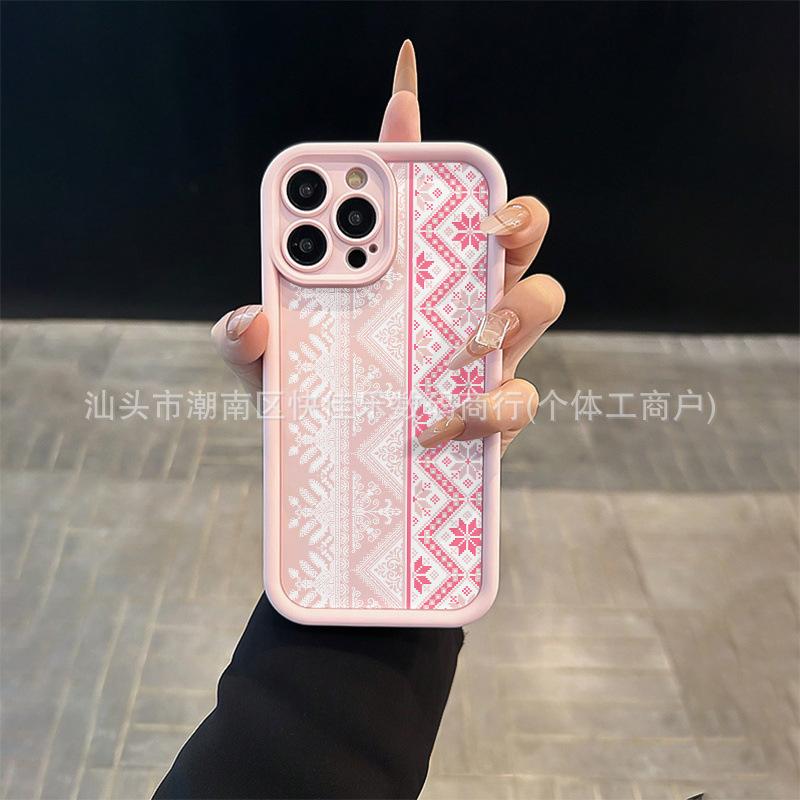 Totem element pattern is suitable for iPhone case iPhone11/12/13/14/15/16/17 anti-drop and dustproof