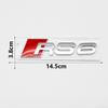 ABS Audi Samolepka na kufr a karoserii Auta 3D Samolepky odznaků na karoserii pro Audi A3 A4 A5 A6 A7 Q3 Sline TT RS3 RS4 RS5 RS ABS Samolepka