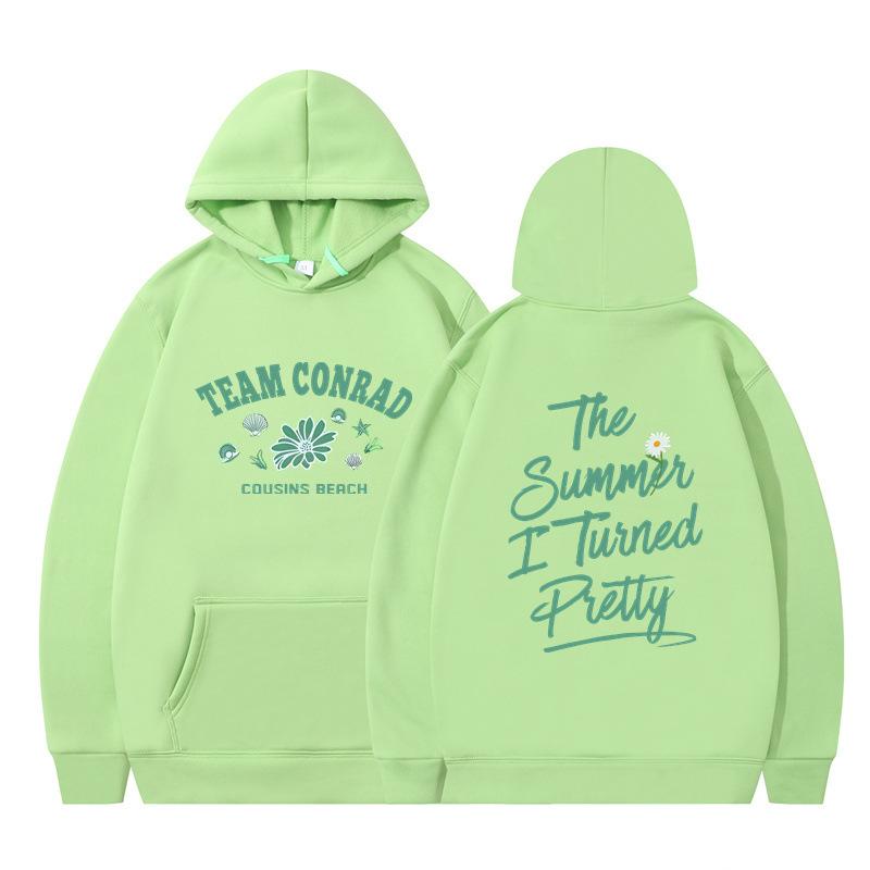 The Summer I Turned Pretty Printed Loose Hooded Sweater Hoodie