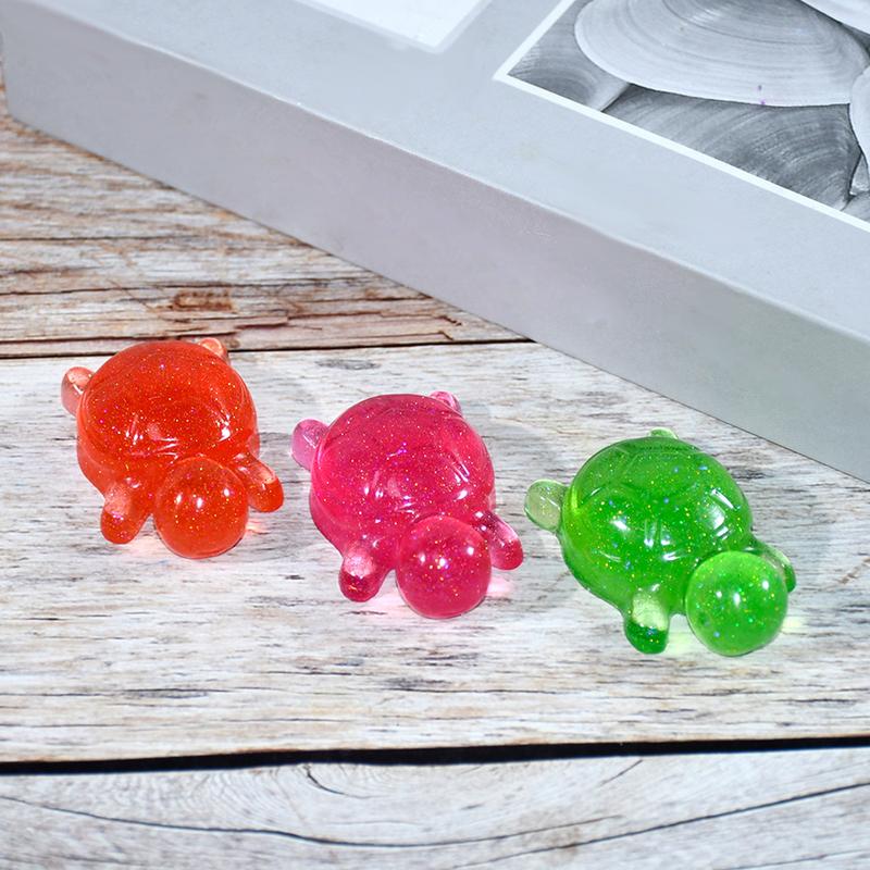 Cute Little Sea Turtle Plate Resin Mold Silicone Epoxy Resin Casting Mould Animal Plaster Making Mold Mini Tabletop Ornament
