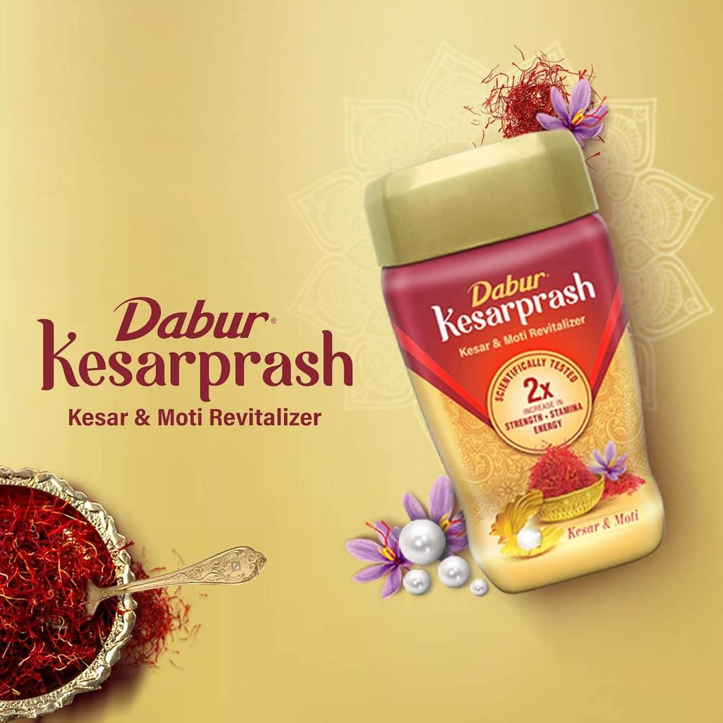 Dabur Kesarprash 900Gm Ayurvedic Immunity Booster For Adults & Elderly Energy, Strength & Stamina