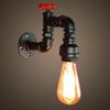 Industrial Wall Lamp Vintage Iron Rust Plated Water Pipe Lights Fixture Loft Wall E27 Lighting Sconce for Home Restaurant Bar(NO Bulb)