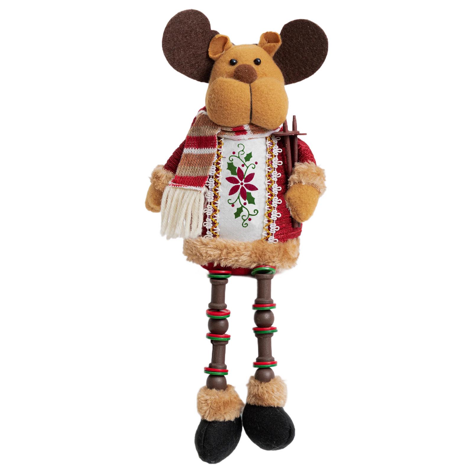Christmas Santa, Snowman & Elk Figurines: Festive Ornaments & Small Gifts
