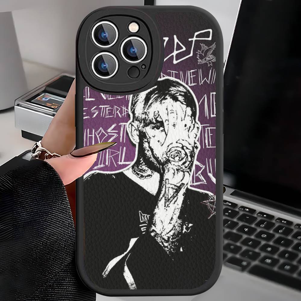 Emo Rapper Lil Peep Phone Case For IPhone 16 15 14 11 12 13 Pro Max Plus Back Leather Shell