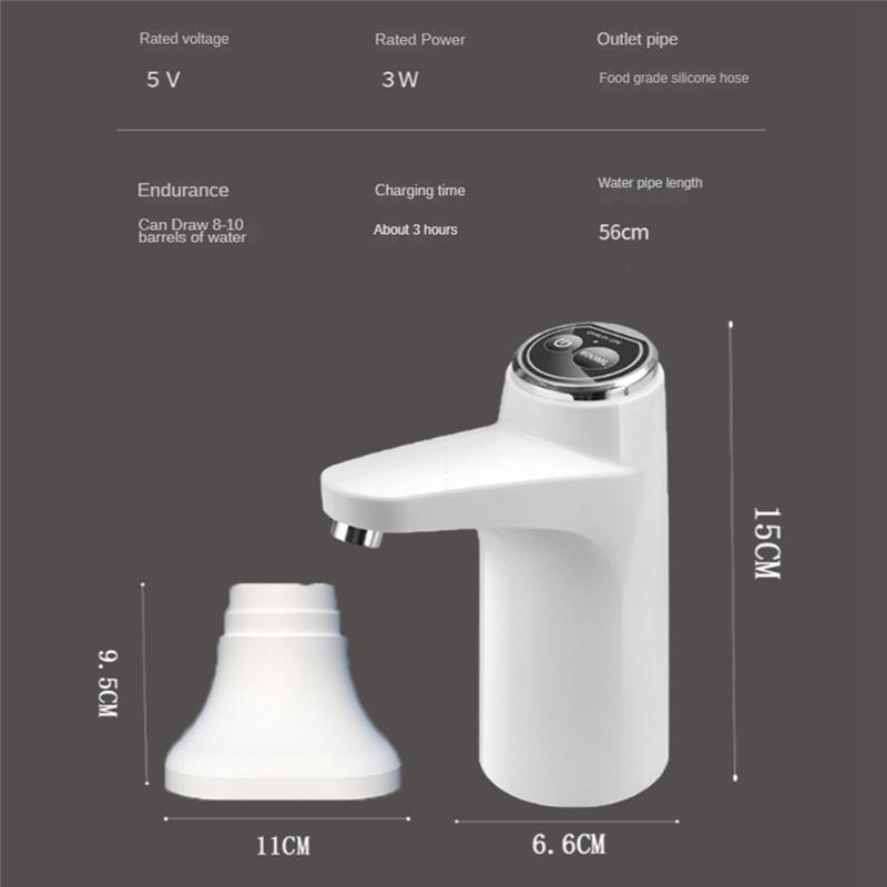 ABMH-Smart Water Dispenser Electric Water Bottles Pump USB Charge Portable For Kitchen Office Outdoor Drink Dispenser
