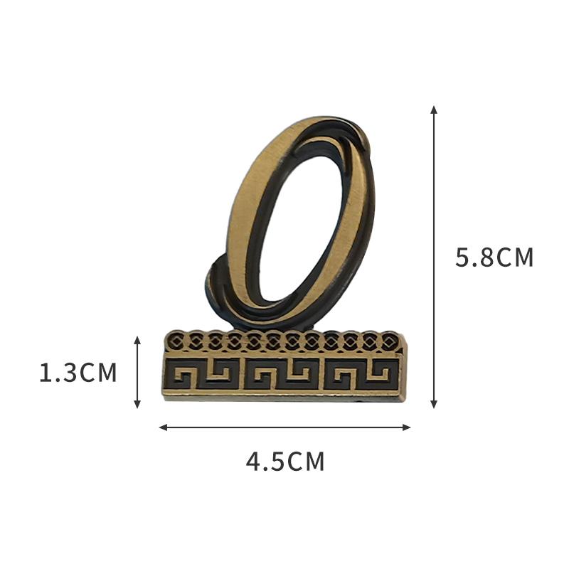 1PCS Relief Metal House Number with Magnet 5.8*4.5cm Door Number Apartment Door Numbers for Outdoor Hotel Home Mail Box Label
