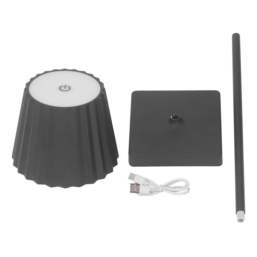 Cordless Table Lamp Battery Operated Rechargeable Touch Stepless Dimming LED Night Light for