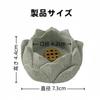 Moruna Ceramic Incense Holder with Lotus Flower Design, Stylish Mini Incense Burner for Buddhist Altars, Japanese-Style Decor (Blue Sand and Stone