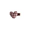 Pink Bow Fabric Hair Clip - Korean Style Coffee Hair Accessory for Women