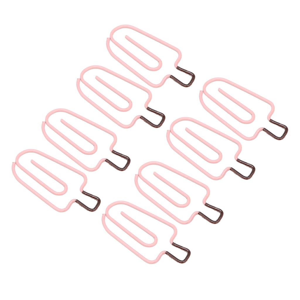 100PCS Ice Cream Paper Clips Metal Funny Cute Paper Clamp for Office School Supplies