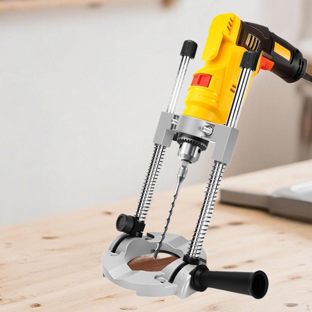 Portable Drill Guide for Straight Holes Heavy Duty Power Tool Stand Support Attachment Multi Angle