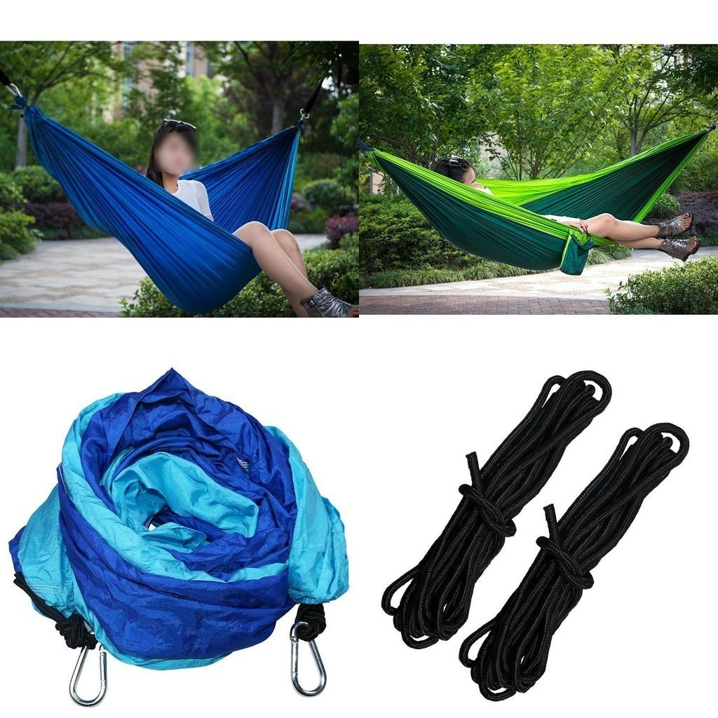 Doppelpersonen-Fallschirm-Nylon-Hängematte für Outdoor-Reisen und Camping**