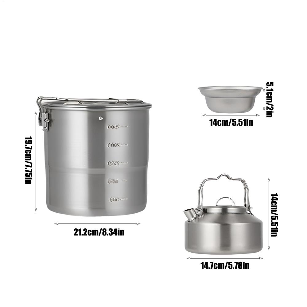 

Camping Cooking Set Campfire Cooking Set Survival Equipment For Lawn Hiking Backpacking Family Backyard Adults Picnic Travel