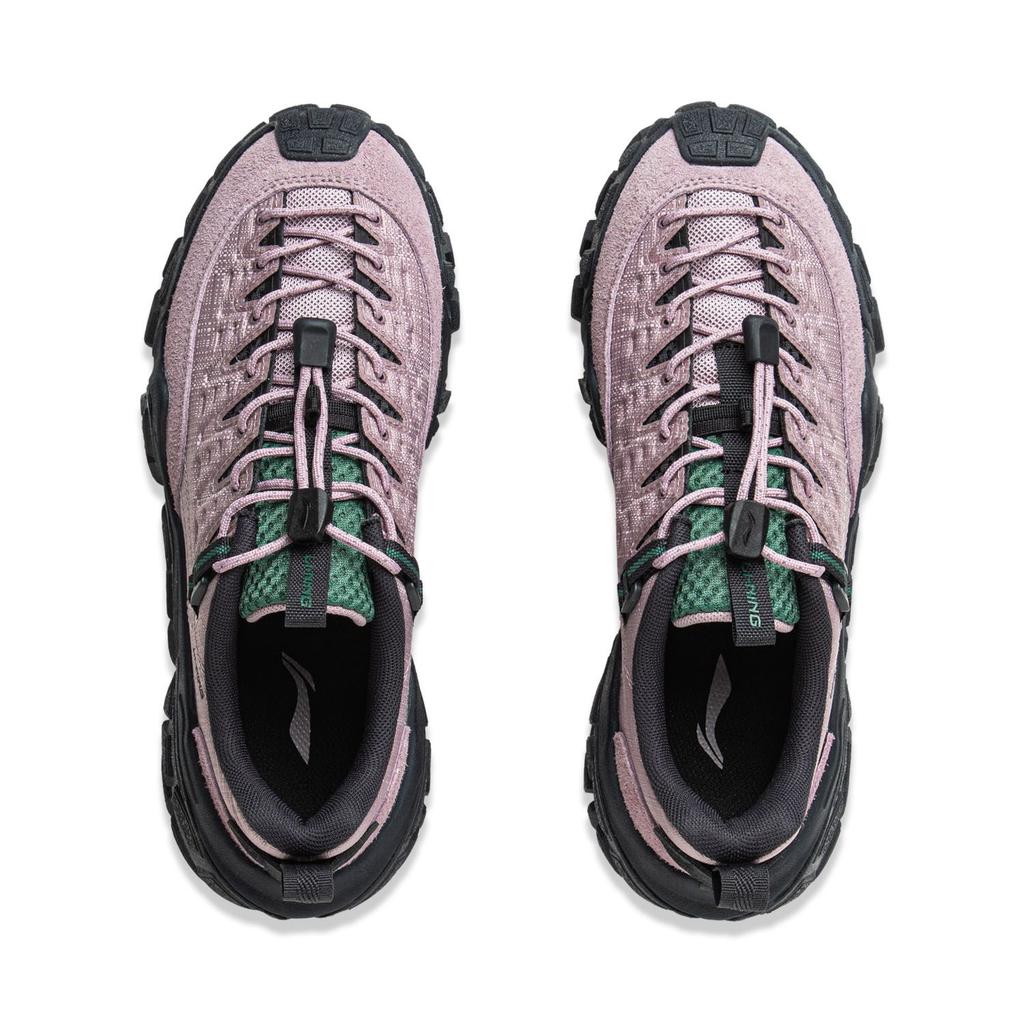 Li Ning Sand Dune Low top Casual Shoes Women's Ink Gray Purple AGCV364-3