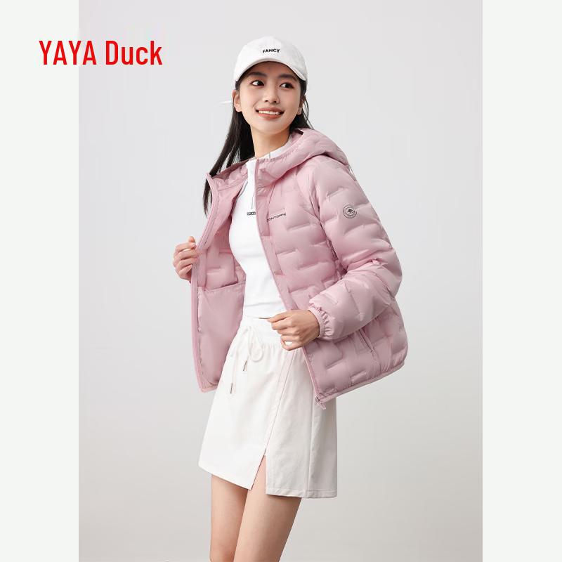 Yaya Women's Lightweight Warm Hooded Short Down Jacket