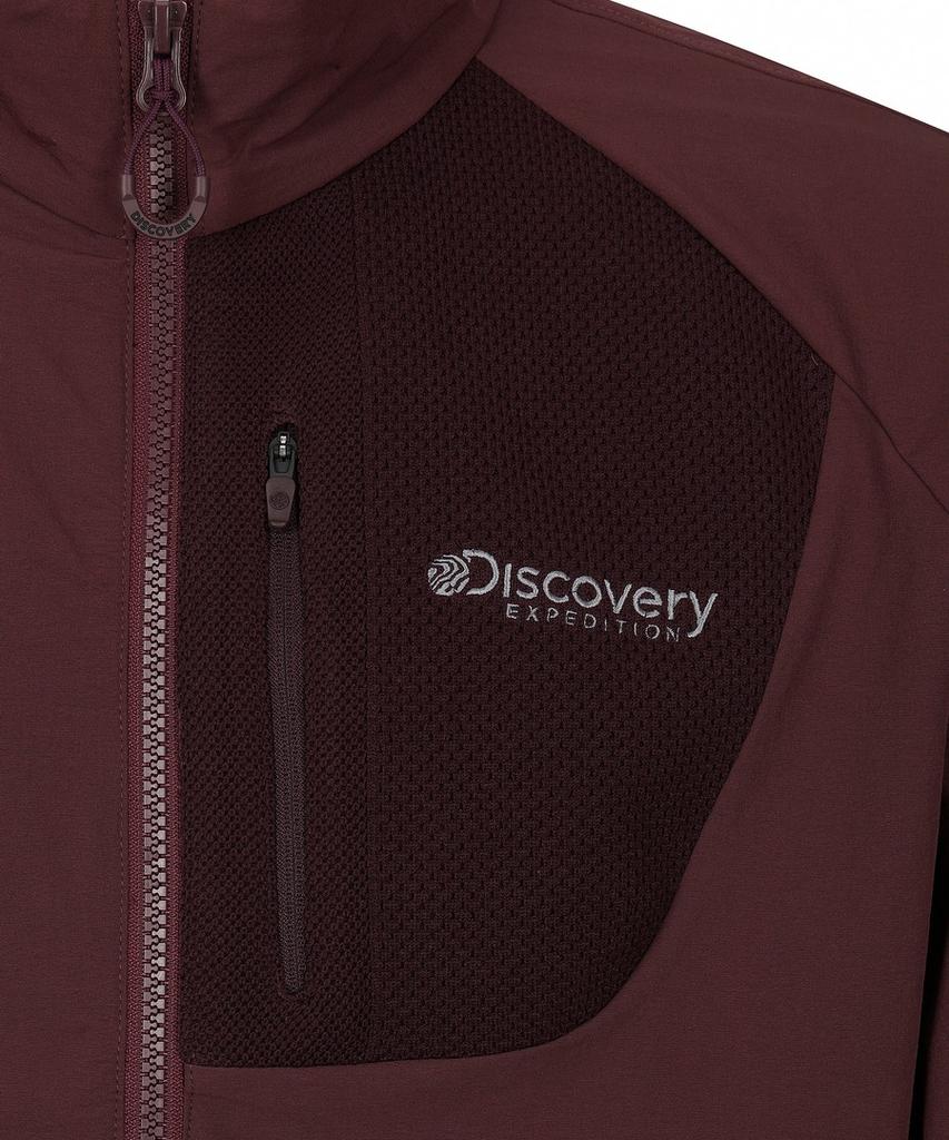 Discovery Expedition Men'S Outdoor Woven High-Neck Training Jacket (D/Wine)