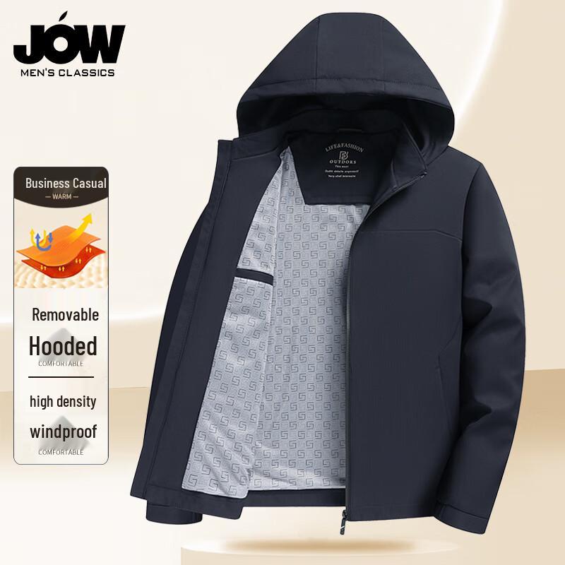 

JOW Men s Business Casual Hooded Jacket 3XL