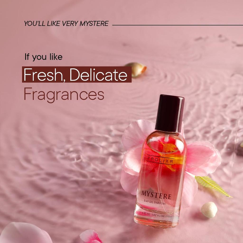 Mystere Eau De Parfum EDP Bottle 30ml | Premium Unisex Long Lasting Luxury Perfume - Notes of Neroli, Cedar, Oakmoss, and Ylang-Ylang | Men & Women