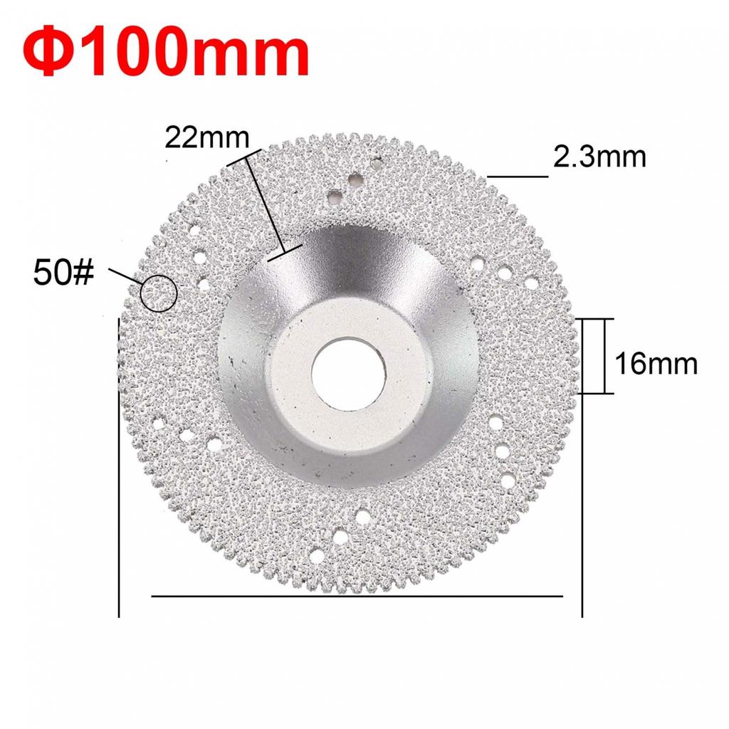 Dry Grinding Disc Cutting Disc Marble Bowl Grinding Disk Silver/ Gold